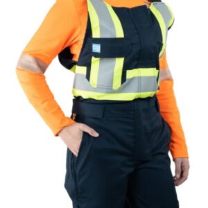 Covergalls, Women's Bib Navy Blue Coverall, WBP-034-4Y-SIZE