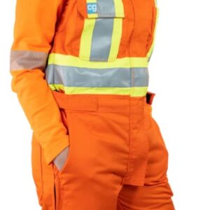 Covergalls, Women's Bib Orange Coverall, WBP-051-4Y-SIZE