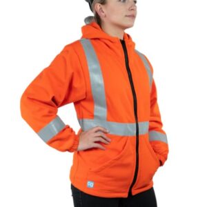 Covergalls, Women's Orange, FR Hoodie whfr-051-2