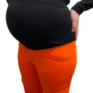 Covergalls, Women's Maternity Cargo Pant, Orange, WMCPP-051-4Y