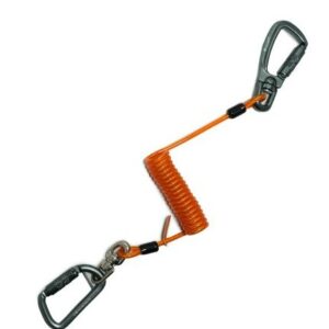 FME COIL TETHER, TOOLSAVER HOOK 2 HOOK W/ 2 SWIVELS