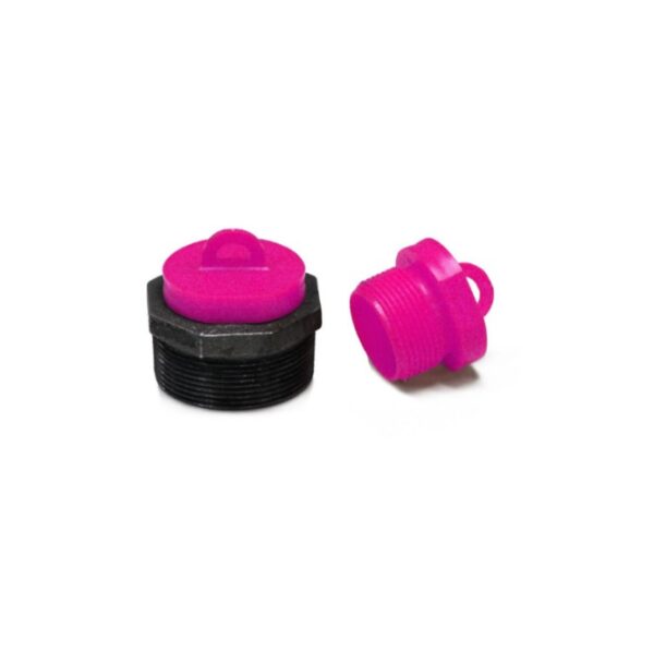 FME NPT Threaded Plug w/ Loop Pink 1" 100/pkg