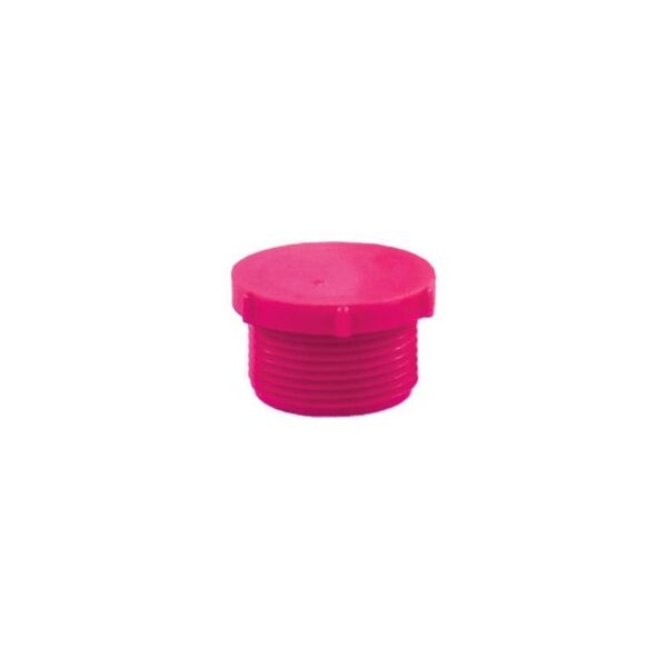 FME PDE-8 1/2" Pink Threaded Plug to fit B-810-6 (100/pkg)