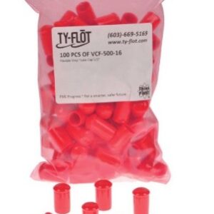FME flanged pipe cap Tube Cap 3/4" (100/pkg) pink