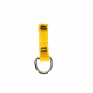 D-Ring Attachment, 1500004, yellow, 0.5 in x 2.25 in (1.2 cm x 5.71 cm), 100 pack