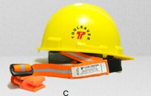 FME TOOLSAVER 4-IN-1 HARD HAT TETHER, ORANGE. 10 PER PACKAGE