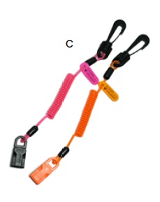 FME TOOLSAVER CLIP 2 CAMLOCK COIL TETHER SMALL NC COLOUR ORANGE 10 PER PACKAGE