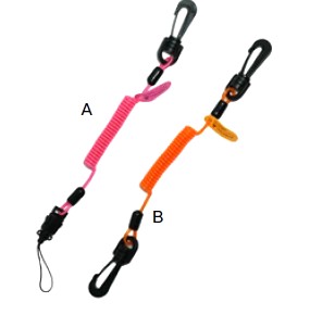 FME TOOLSAVER CLIP 2 LOOP COIL TETHER COLOUR PINK. NC 10 PER PACAKGE