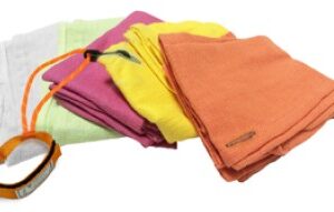 FME Cloth Nuclear Wiping Rag w/ Button Hole. Yellow