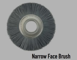 FME COMPLIANT 4" BLACK NYLOX RADIAL WHEEL BRUSH