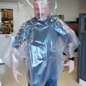 HOOD DISPOSABLE PLASTIC PROTECTIVE