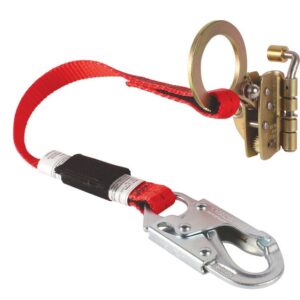 Automatic Rope Grab with Panic Lock, Lanyard and Double Locking Snap Hook - 30"