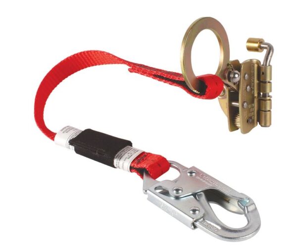 Automatic Rope Grab with Panic Lock, Lanyard and Double Locking Snap Hook - 30"