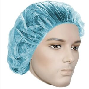 Bouffant Cap, colour blue 24", 100 per bag