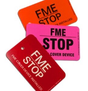 FME STOP TAG WITH CONSECUTIVE NUMBERS, 25/PACKAGE