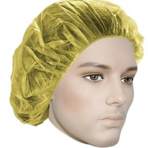 Bouffant Cap, colour YELLOW 24", 100 per bag
