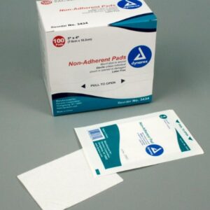 Non-Adherent Pads Sterile,3" X 4" 100/BX