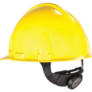 MSA Hard Hat Slotted Cap Style, w/1-Touch Suspension, Colour Yellow