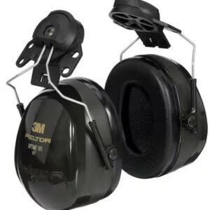 3M PELTOR Optime 101 Earmuffs, 24 dB, hard hat attached, 10 pairs per case