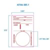 G/O Corp Smear  2 5/8” x 3 3/4” record paper with 1 3/4” dia cloth  500 per box
