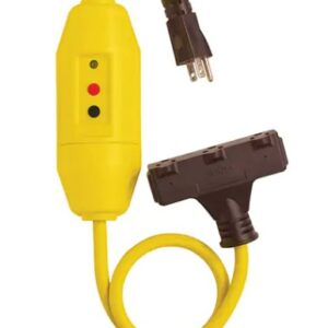 GFCI Protected Tri-Cords, 120 V, 15 A, 2' Cord