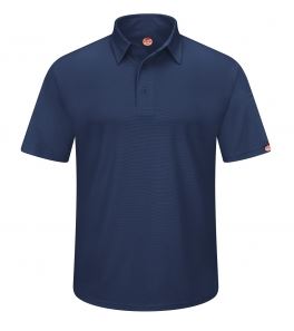 MENS SHORT SLEEVE PERFORMANCE KNIT FLEX SERIES PRO POLO SHIRT- NAVY BLUE