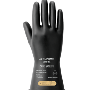 ActivArmr Electrical Insulating Gloves Class 00 , BLACK, 11" LENGTH Arc flash Certified
